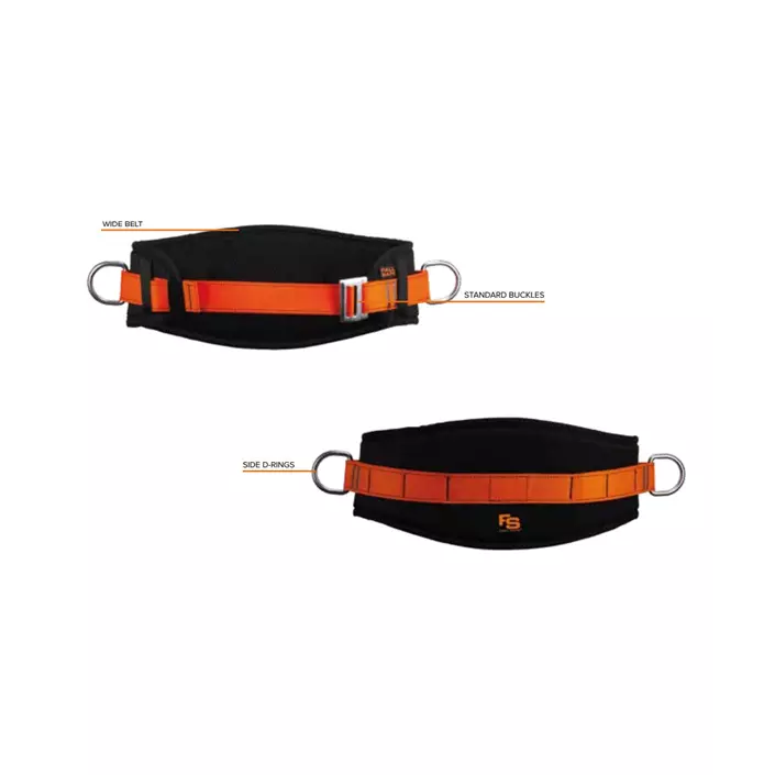 OS FallSafe BASIC 2 adjustable Lanyard rope with belt, Black, Black, large image number 4