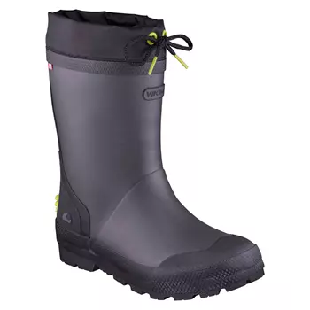Viking Slagbjorn Thermo Jr rubber boots, Dark grey/Multi
