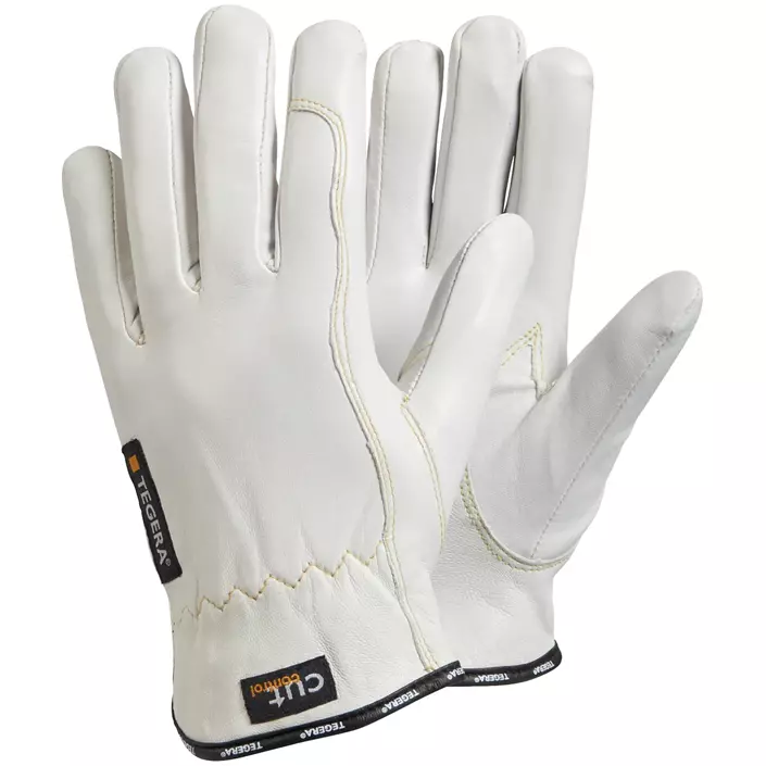 Tegera 255 skærehandsker cut c, Hvid, large image number 0