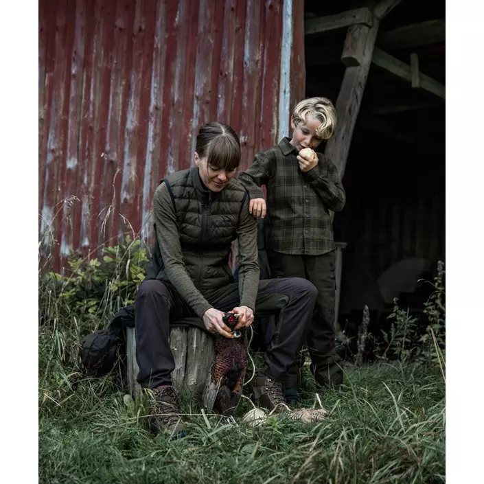 Seeland Peak Aia dame baselayer trøje, Military Olive Melange, large image number 5