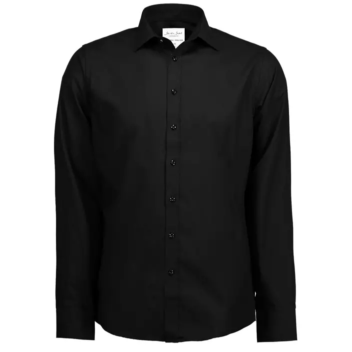 Seven Seas Fine Twill Slim fit shirt, Black, large image number 0