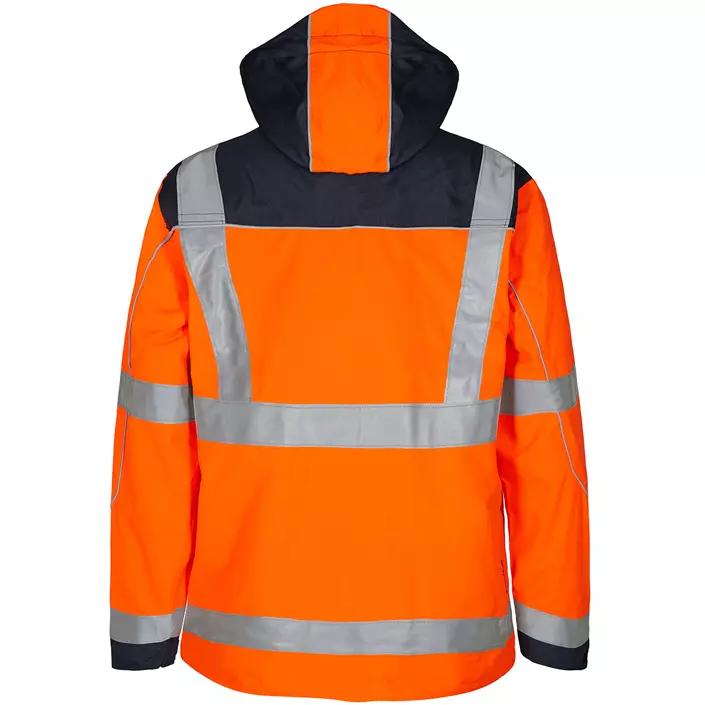 Engel Safety shell jacket, Hi-vis Orange/Marine, large image number 1