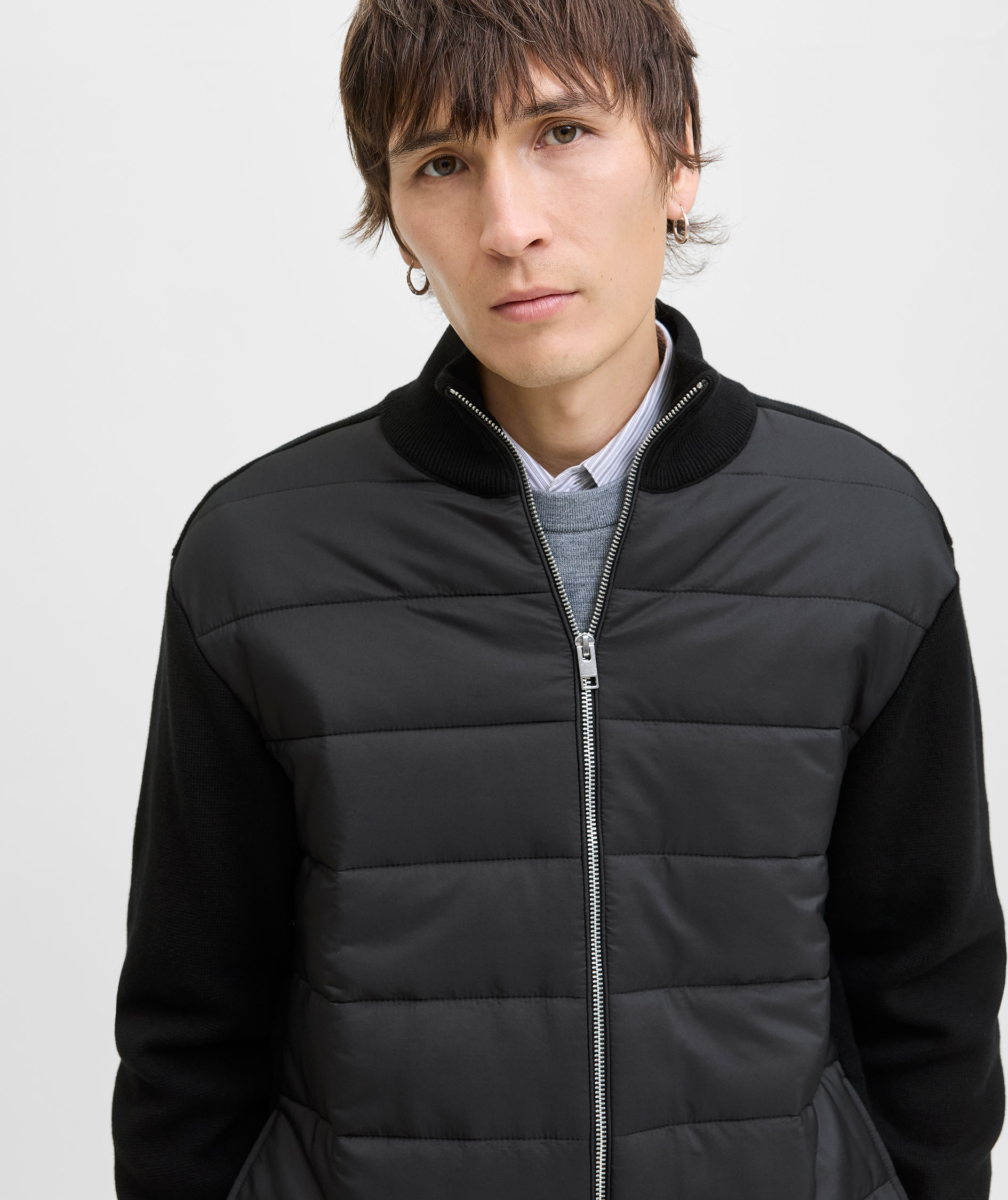 Jack & Jones JJEPERFECT hybrid cardigan, Black, large image number 3