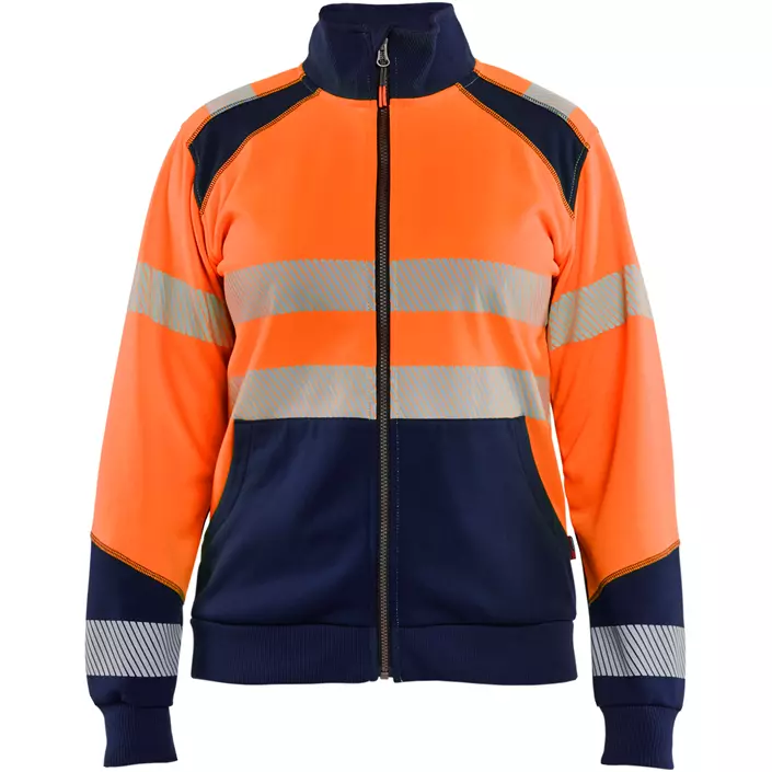 Blåkläder Damen Cardigan, Hi-Vis Orange/Marine, large image number 0