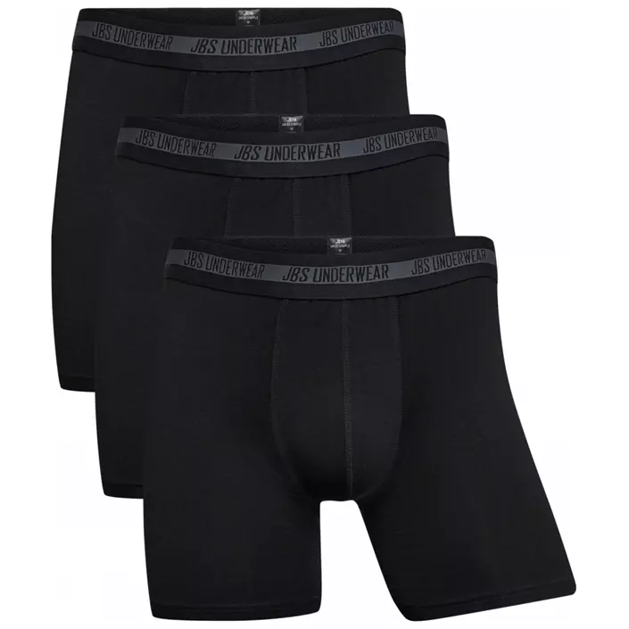 JBS 3-pak boxershorts med bambus, Sort, large image number 0