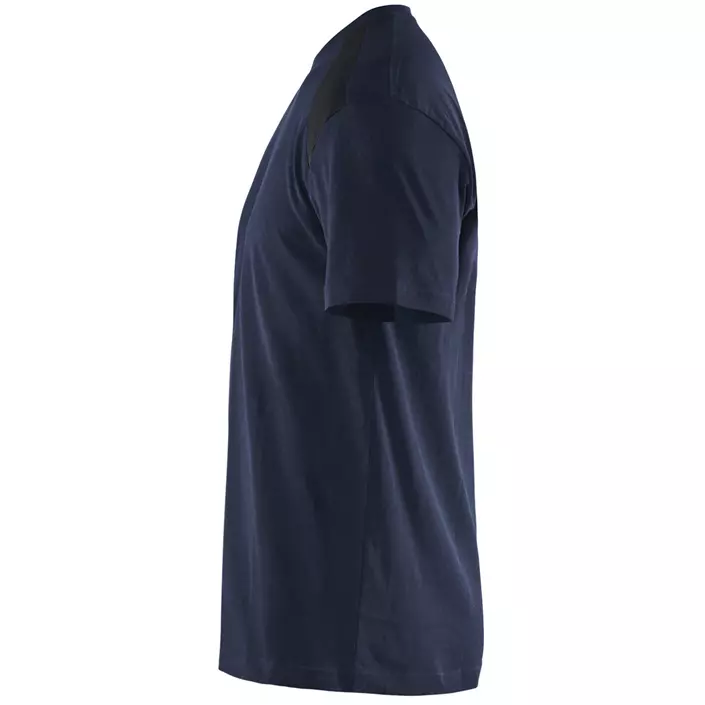 Blåkläder Unite T-Shirt, Dunkel Marine Blau/Schwarz, large image number 2