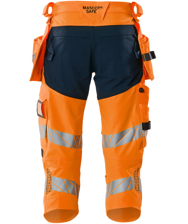 Mascot Accelerate Safe craftsman knee pants full stretch, Hi-Vis Orange/Dark Marine