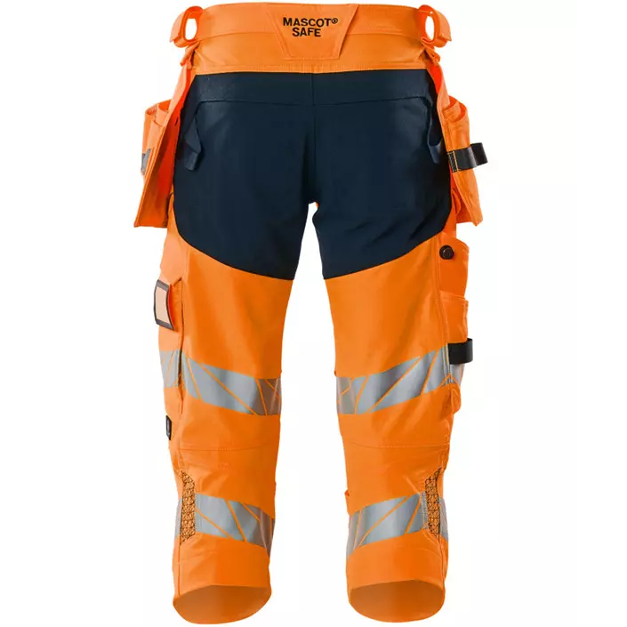 Mascot Accelerate Safe craftsman knee pants full stretch, Hi-Vis Orange/Dark Marine, large image number 1