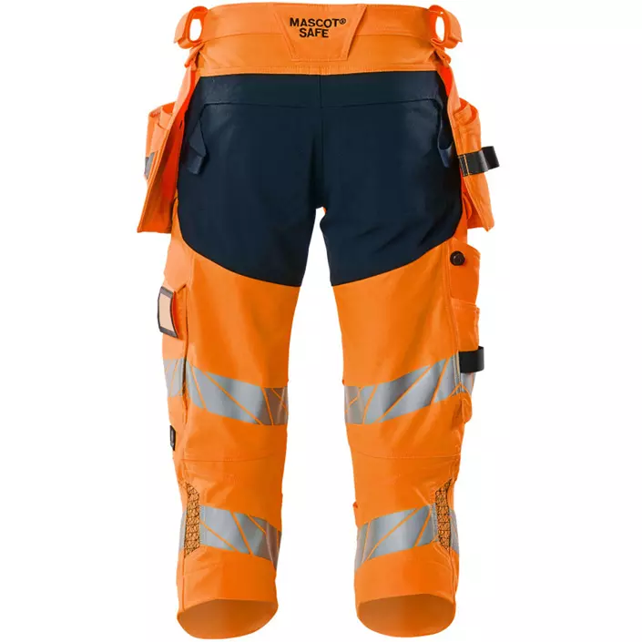 Mascot Accelerate Safe craftsman knee pants full stretch, Hi-Vis Orange/Dark Marine, large image number 1