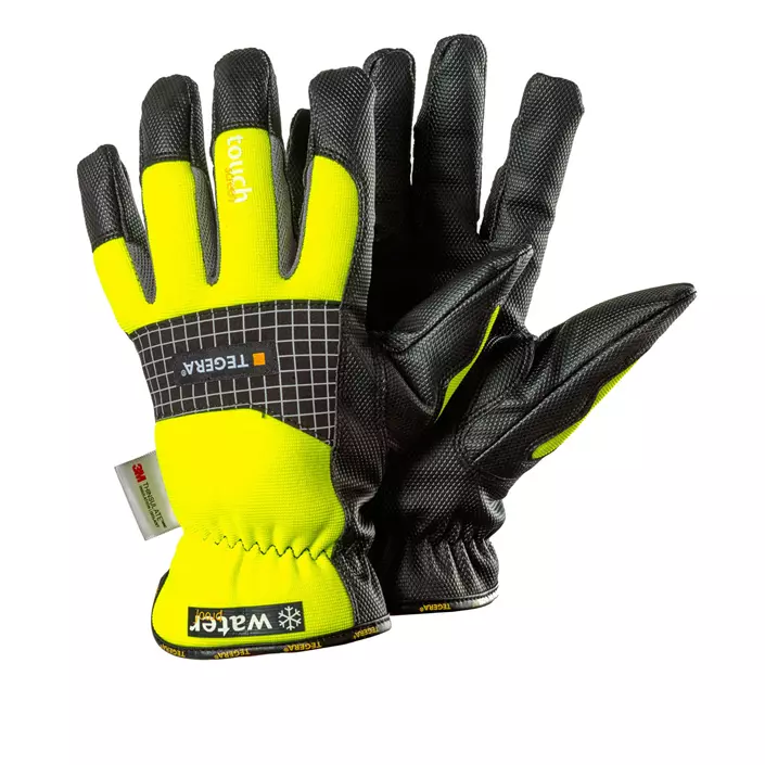 Tegera 9128 winter gloves, Black/Yellow, large image number 0