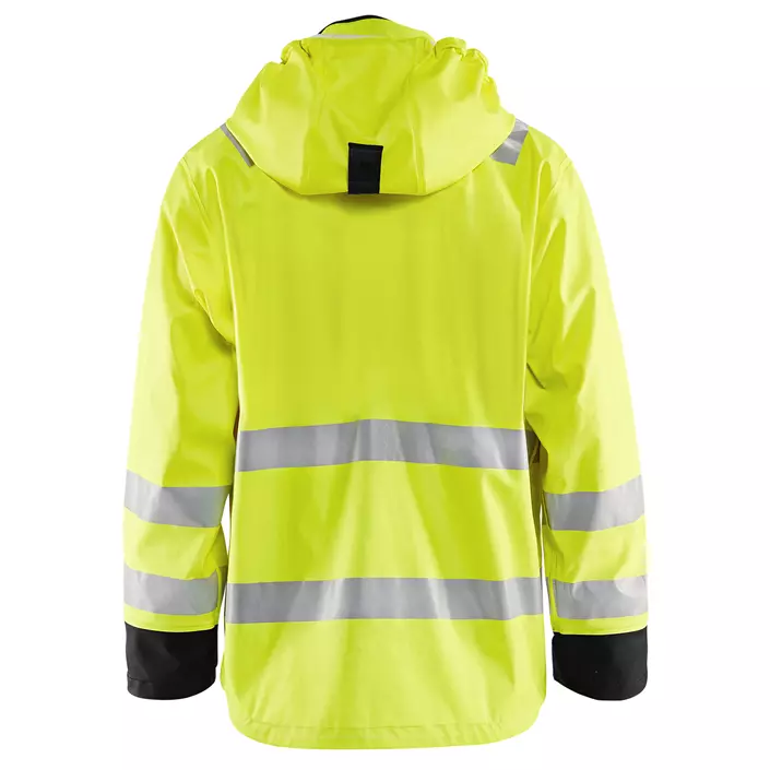 Blåkläder lined rain jacket, Hi-vis Yellow/Black, large image number 1