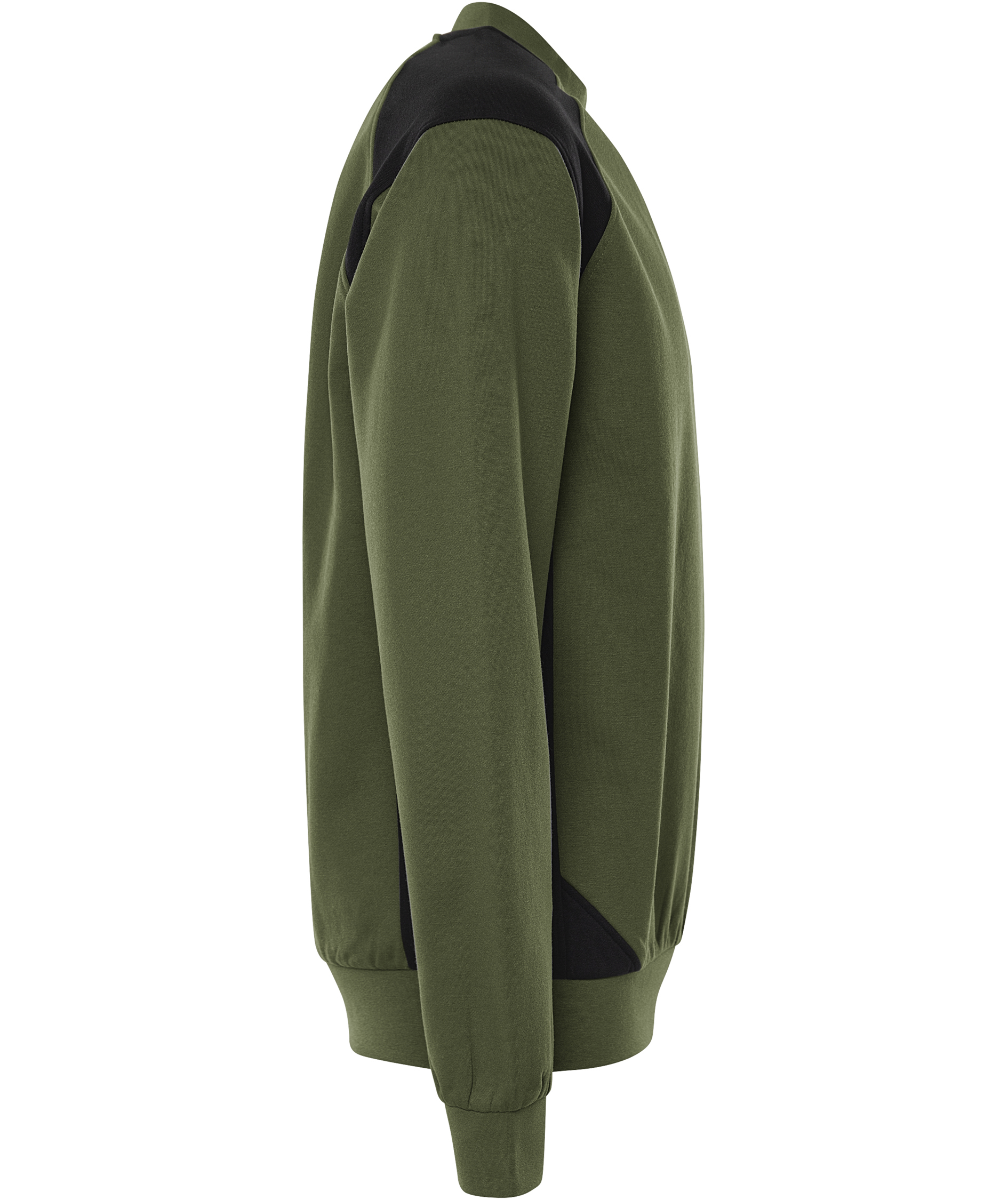 Fristads sweatshirt 7048 GSM, Army Green/Black, large image number 2