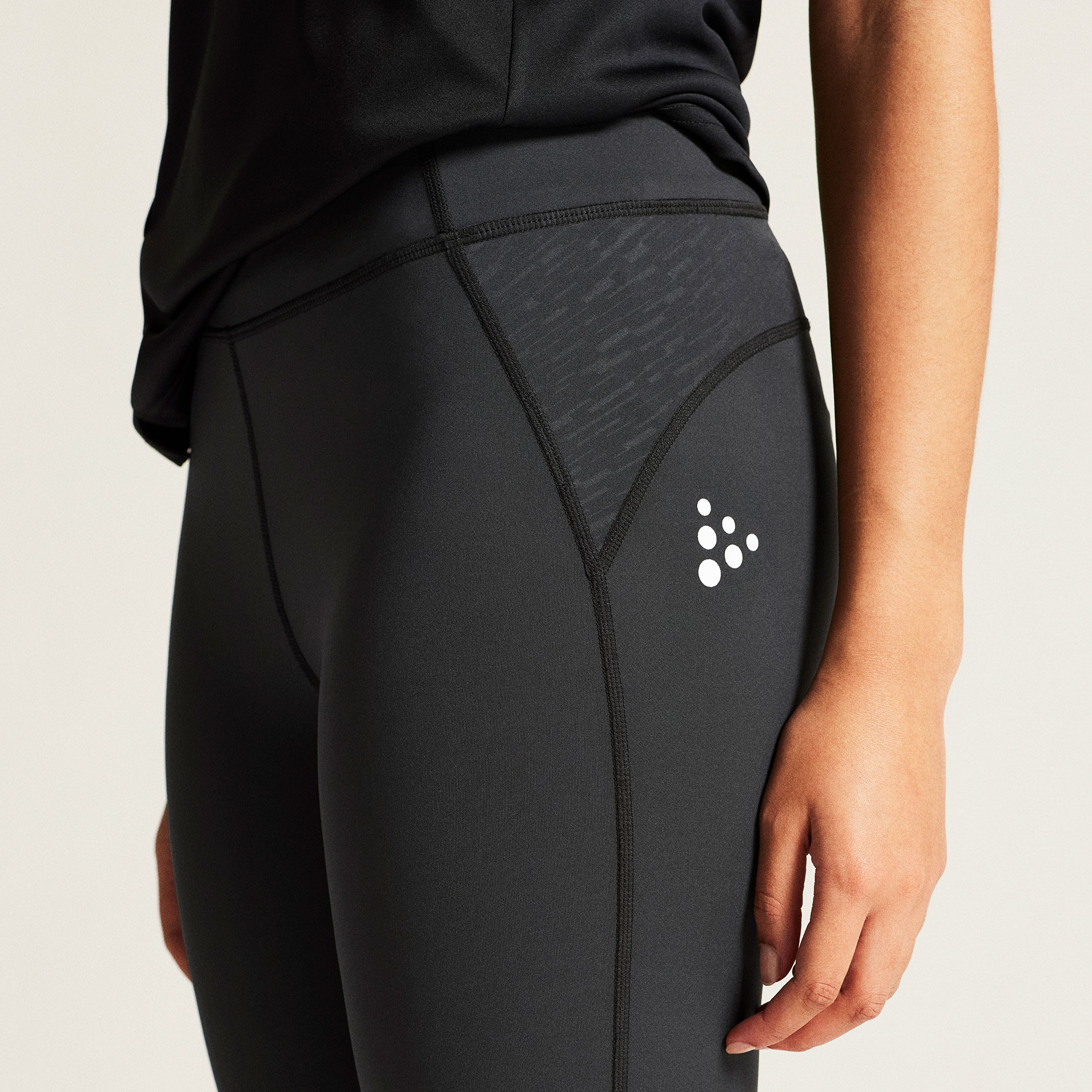 Craft Rush 2.0 women's tights with zipper, Black, large image number 5