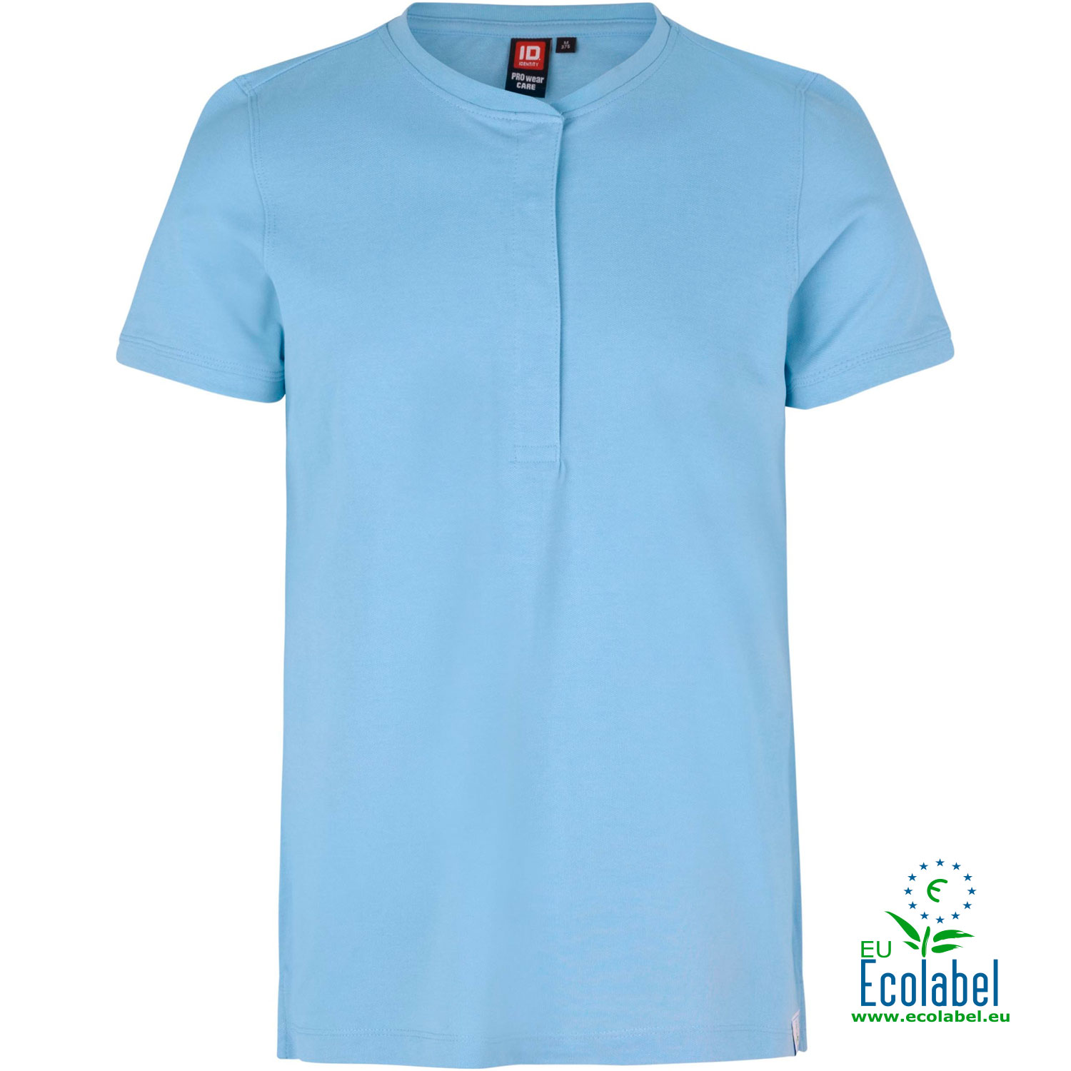 ID PRO wear CARE women&rsquo;s polo shirt, Light Blue, Light Blue, swatch
