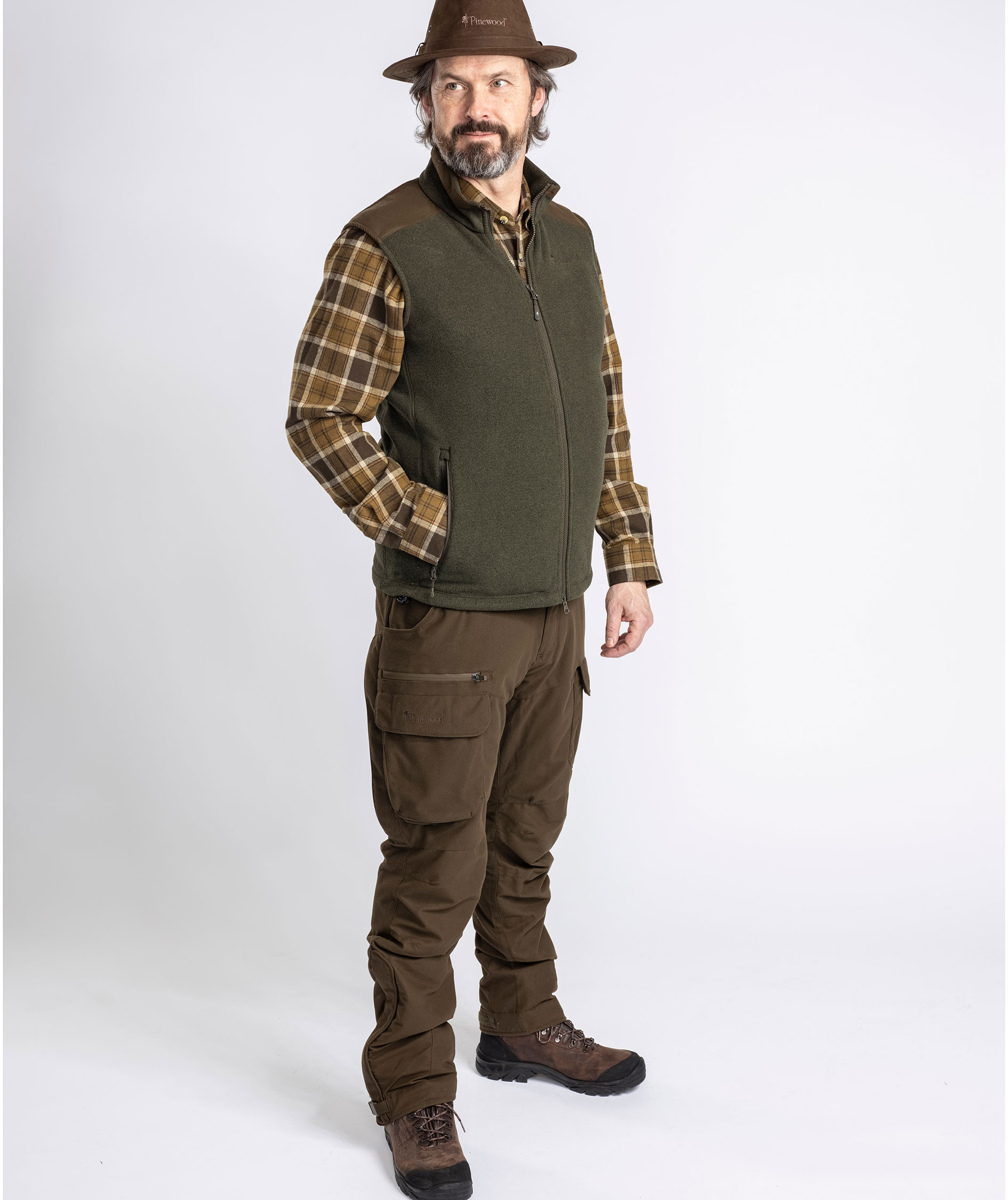 Pinewood&nbsp;Sm&aring;land Forest fleecevest, Hunting Green, large image number 1