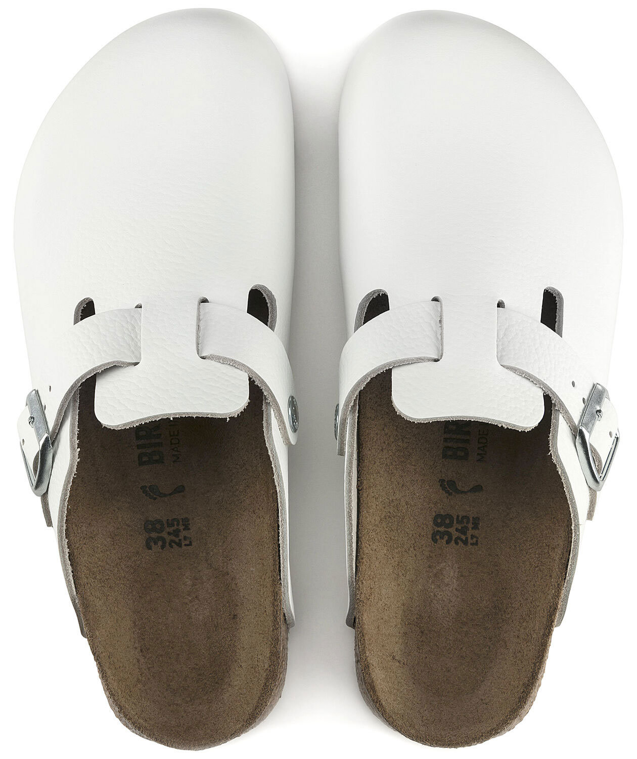 Birkenstock Boston Supergrip Regular Fit sandals, White, large image number 4