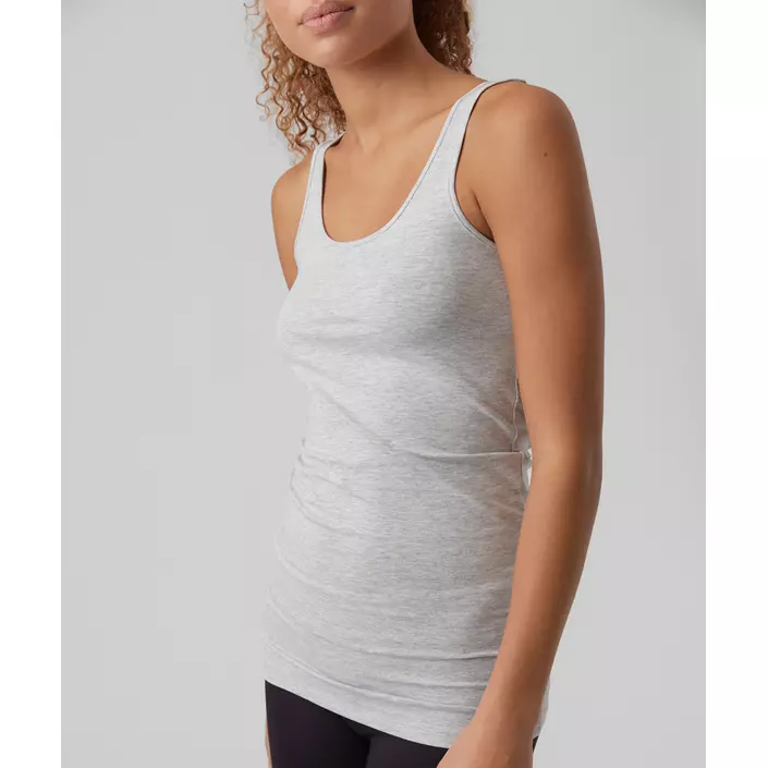 Vero Moda VMMAXI MY SOFT lång linne dam, Light Grey Melange, large image number 4