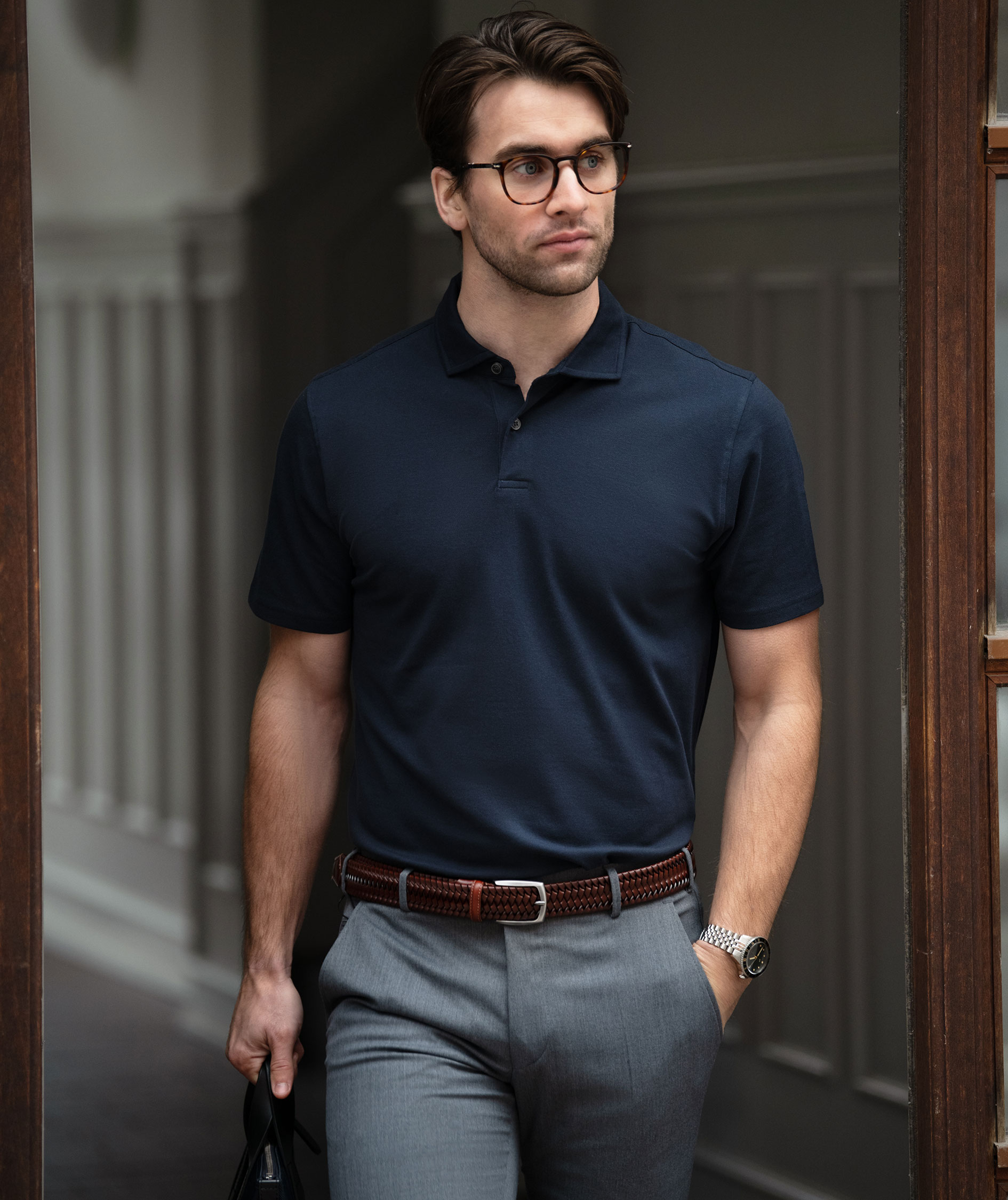 Nimbus Princeton polo shirt, Dark navy, large image number 7