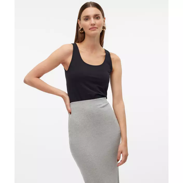 Vero Moda VMLULU lång linne dam, Black, large image number 1