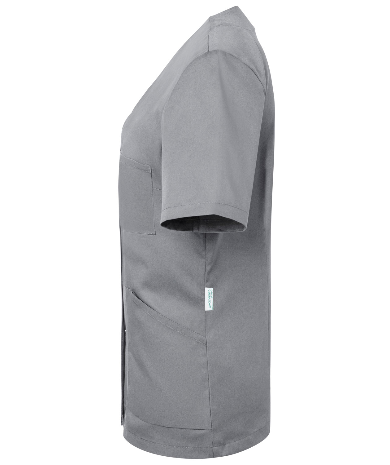 Karlowsky Essential kurz&auml;rmeliger Damen-Tunika, Platingrau, large image number 2