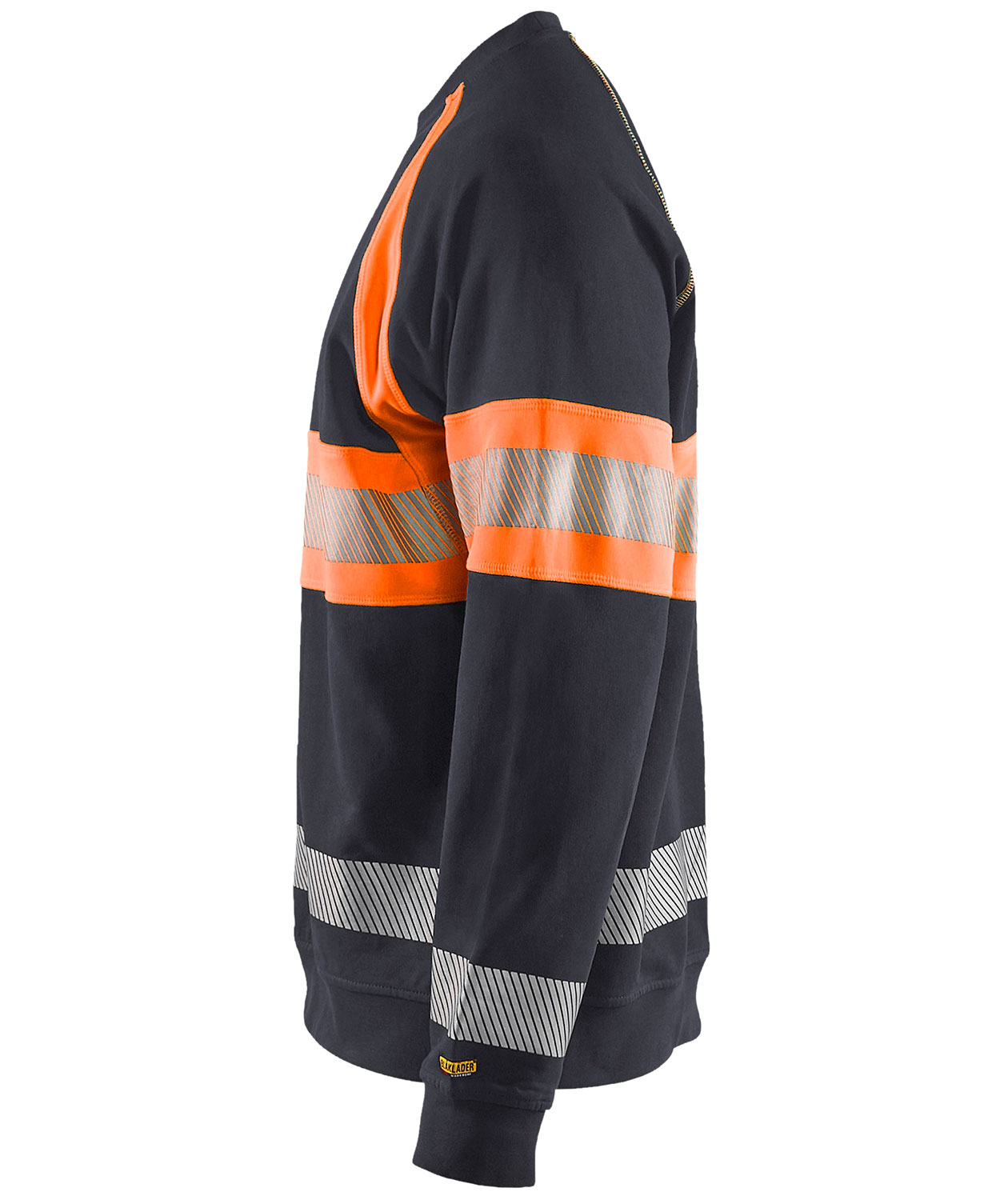 Bl&aring;kl&auml;der sweatshirt, Mellangr&aring;/Hi-Vis Orange, large image number 3