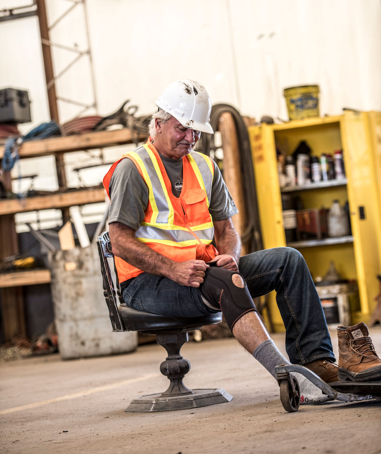 Ergodyne ProFlex 615 neopren kn&aelig;kompression, Sort