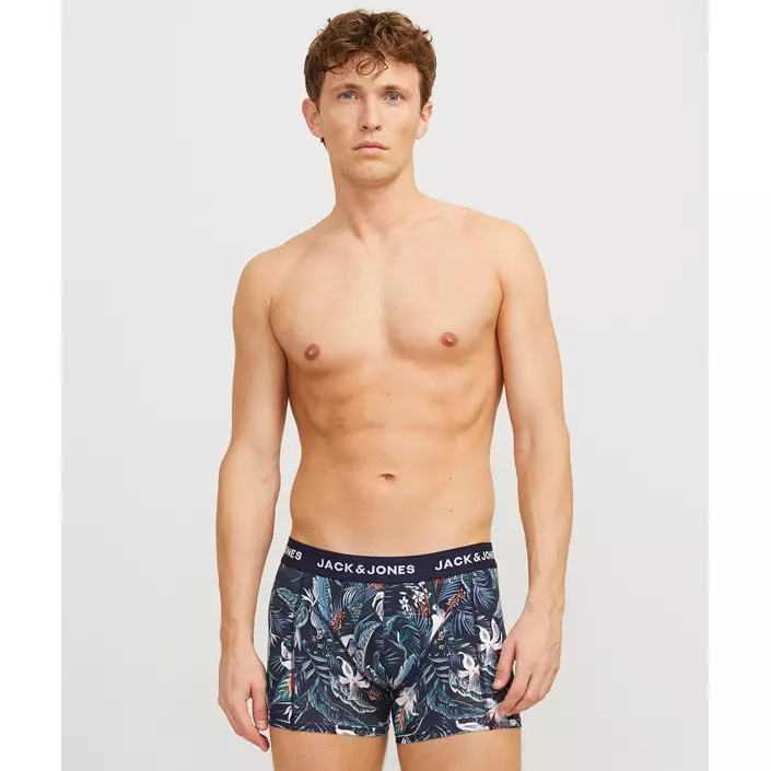 Jack & Jones JACBRADY FLOWER 3-pack kalsonger, Sky Captain, large image number 8