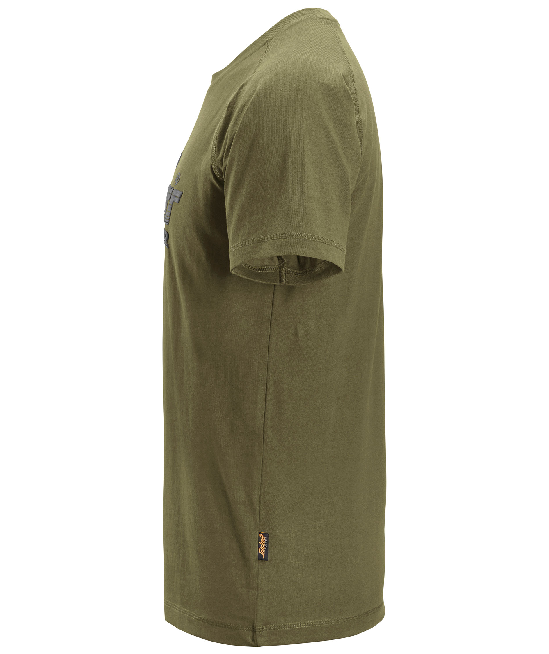 Snickers logo T-shirt 2590, Kaki gr&ouml;n, large image number 3