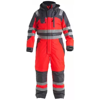 Engel thermo coverall, Hi-vis red/grey