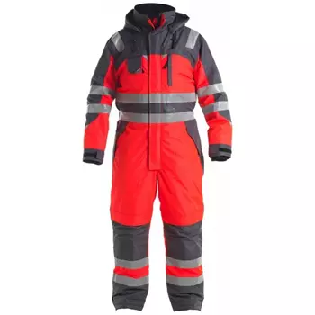 Engel thermo coverall, Hi-vis red/grey