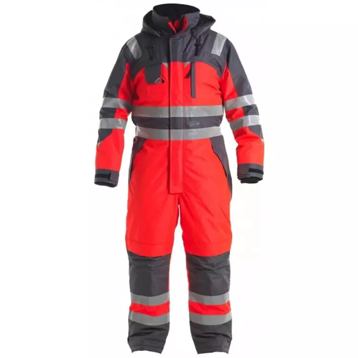 Engel thermo coverall, Hi-vis red/grey, large image number 0