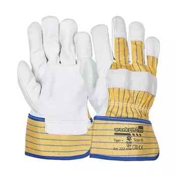 OS Tiger plus gloves, Blue/White/Yellow
