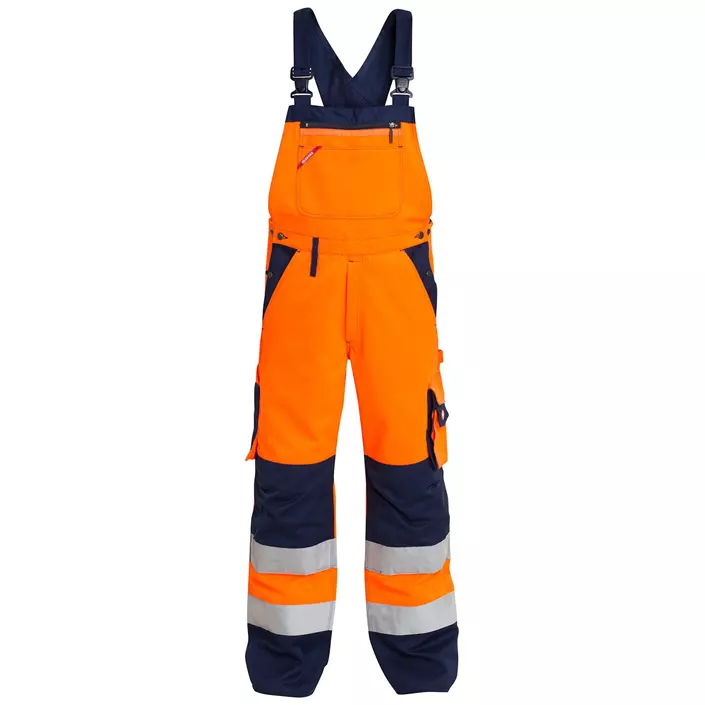 Engel Arbeitslatzhose, Hi-vis Orange/Marine, large image number 0