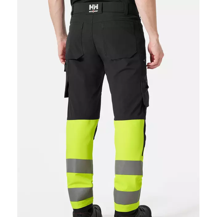Helly Hansen Alna 4X work trousers full stretch, Hi-vis yellow/Ebony, large image number 3