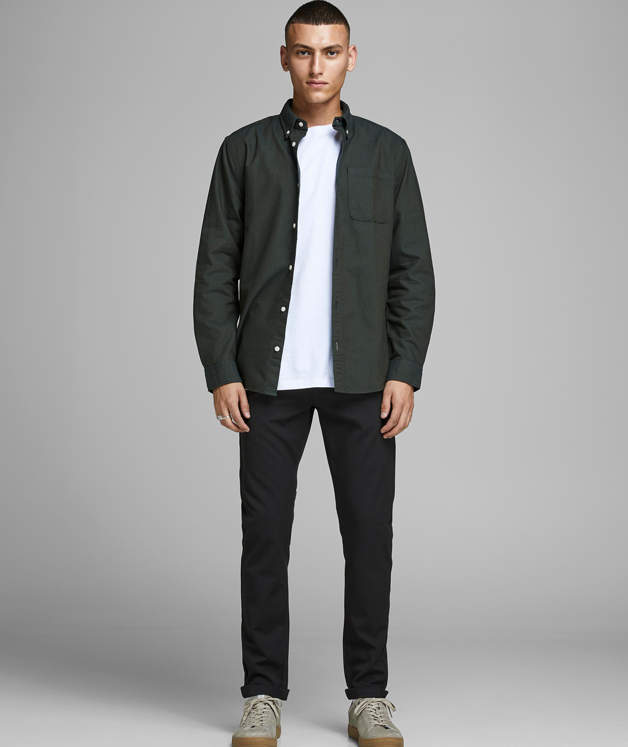 Jack & Jones JPSTMARCO JJCONNOR AKM 769 Chinos, Black, large image number 1