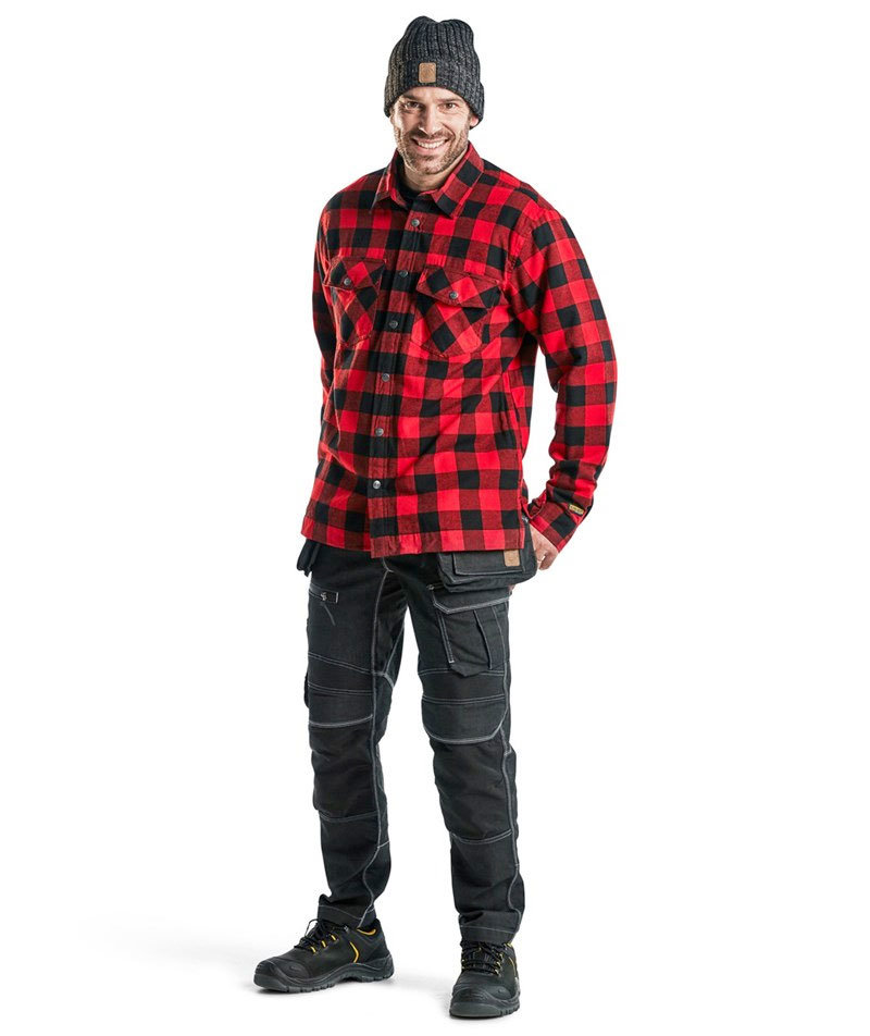 Bl&aring;kl&auml;der set with flannel shirt, T-shirt and beanie, , large image number 2