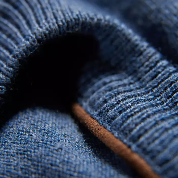 Bison stickad tröja, DK Blue Mel, large image number 2