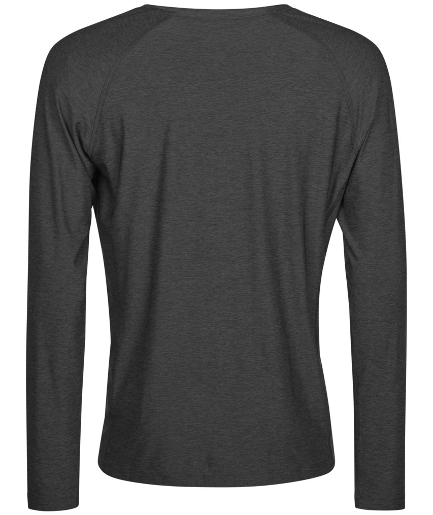 Tee Jays lang&auml;rmliges Cooldry T-Shirt, Schwarz melange, large image number 1