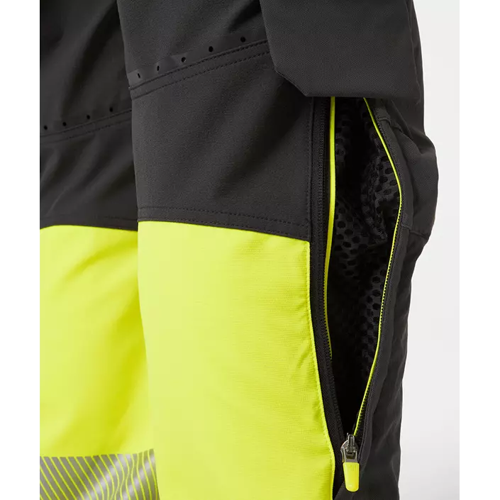 Helly Hansen ICU BRZ craftsman trousers full stretch, Ebony/Hi-Vis Yellow, large image number 5