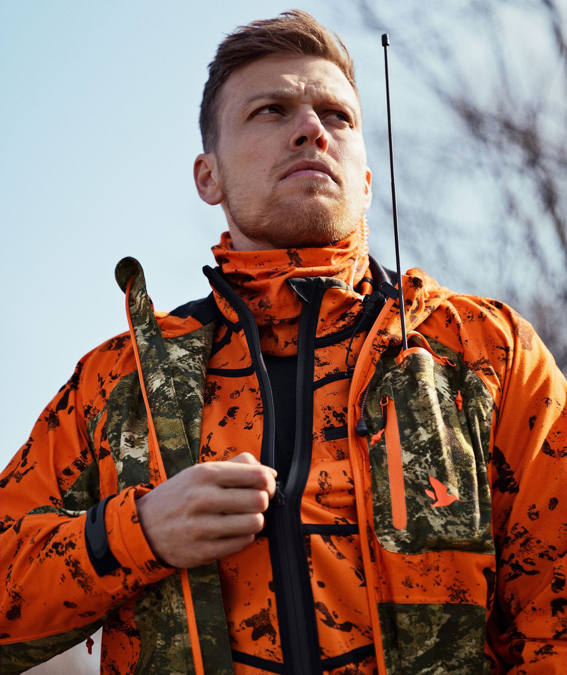 Mens orange deals hunting jacket