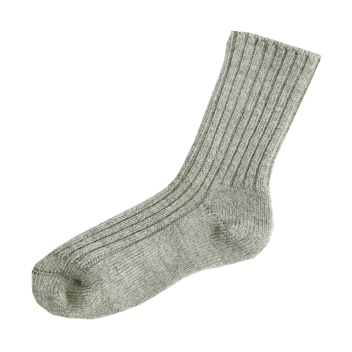 Joha Wolle Socken, Grey melange, large image number 0