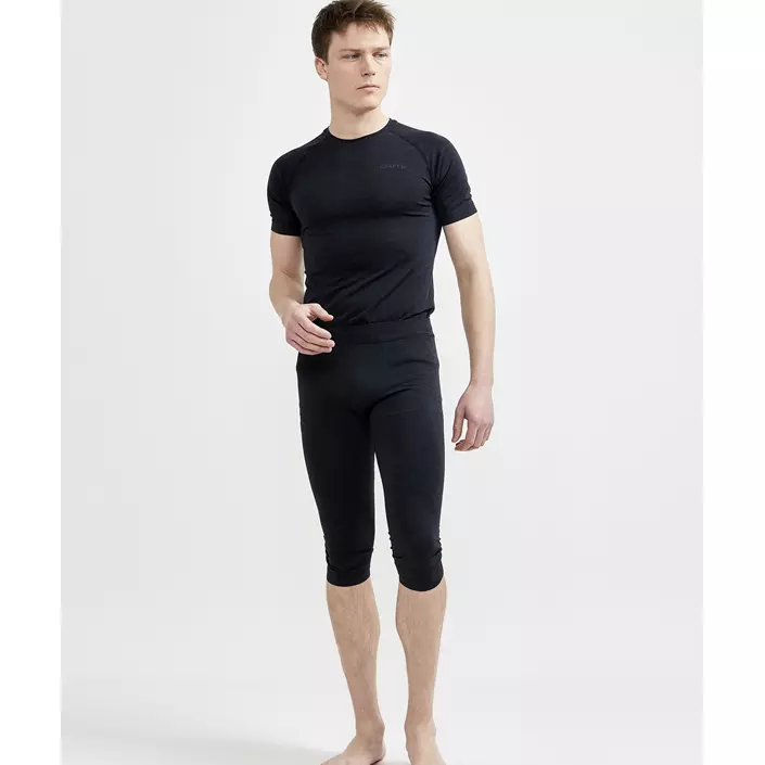 Craft CORE Dry Active Comfort kurzärmlige Baselayer Sweater, Black, large image number 1