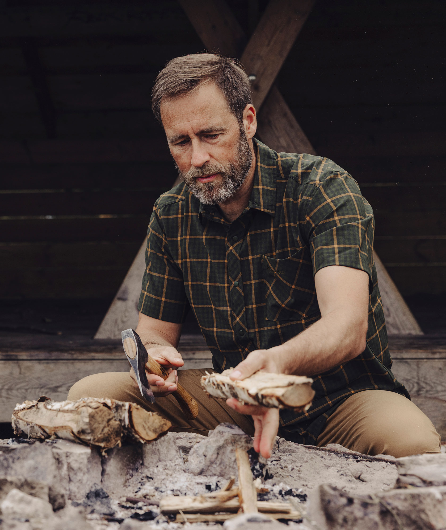 Pinewood Outdoor kort&aelig;rmet skjorte