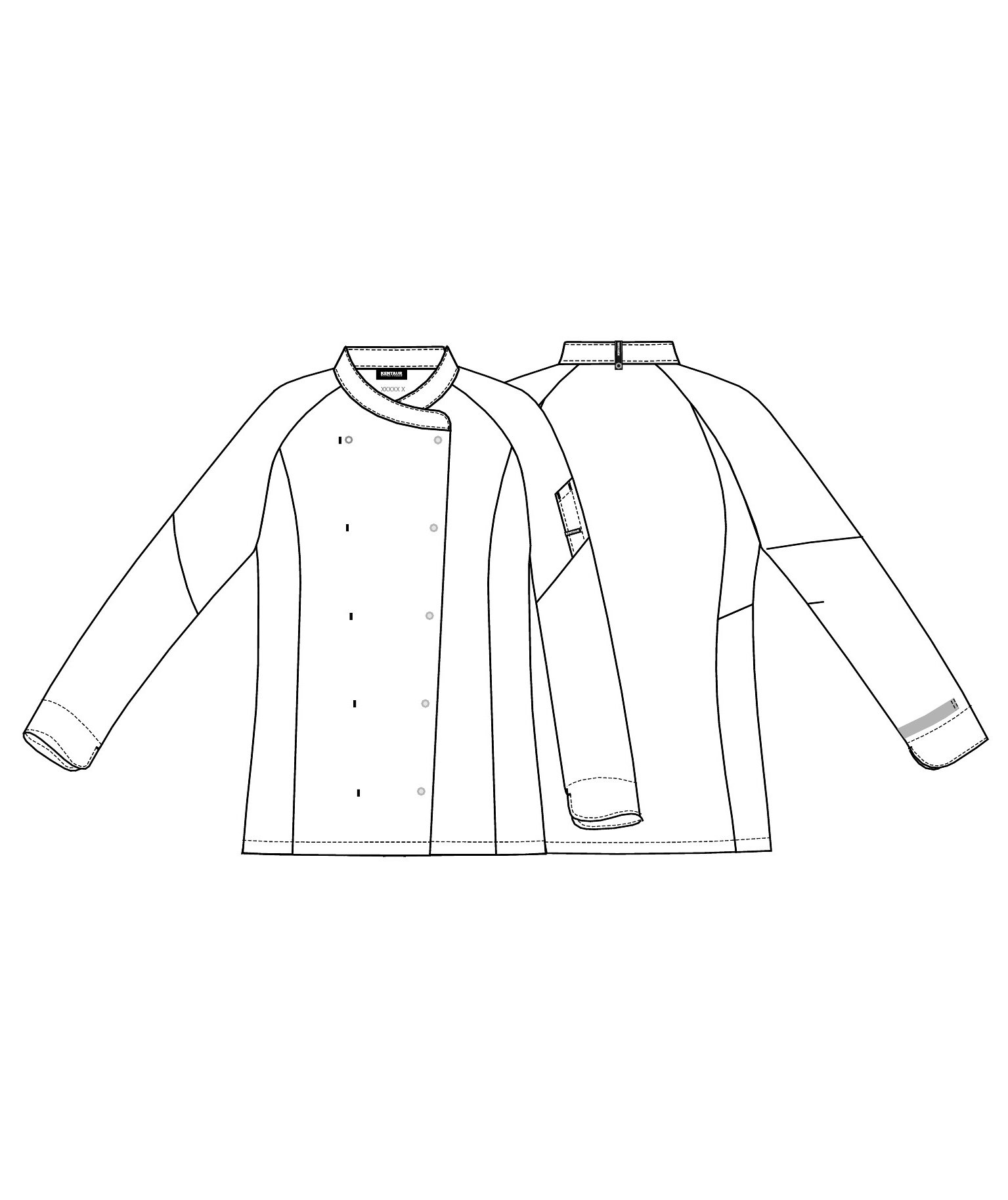 Kentaur women&rsquo;s chefs-/waitress jacket, White, large image number 3