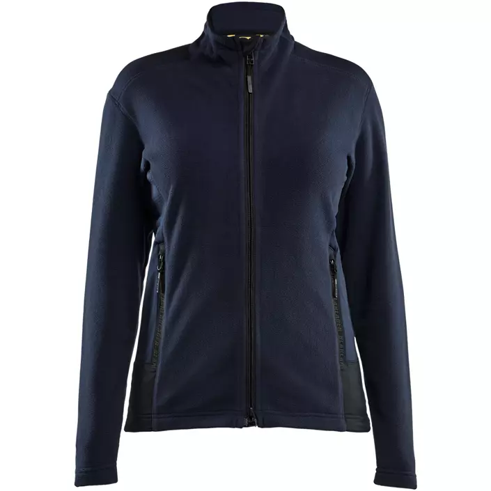 Blåkläder Unite Damen Microfleece Pullover, Dunkel Marine Blau/Schwarz, large image number 0