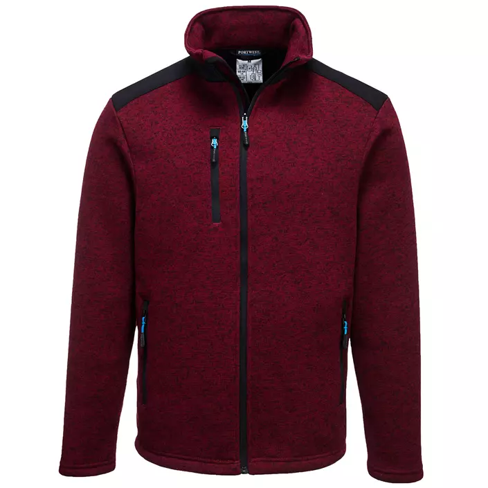 Portwest KX3 knitted fleece jacket, Red Marl, large image number 0