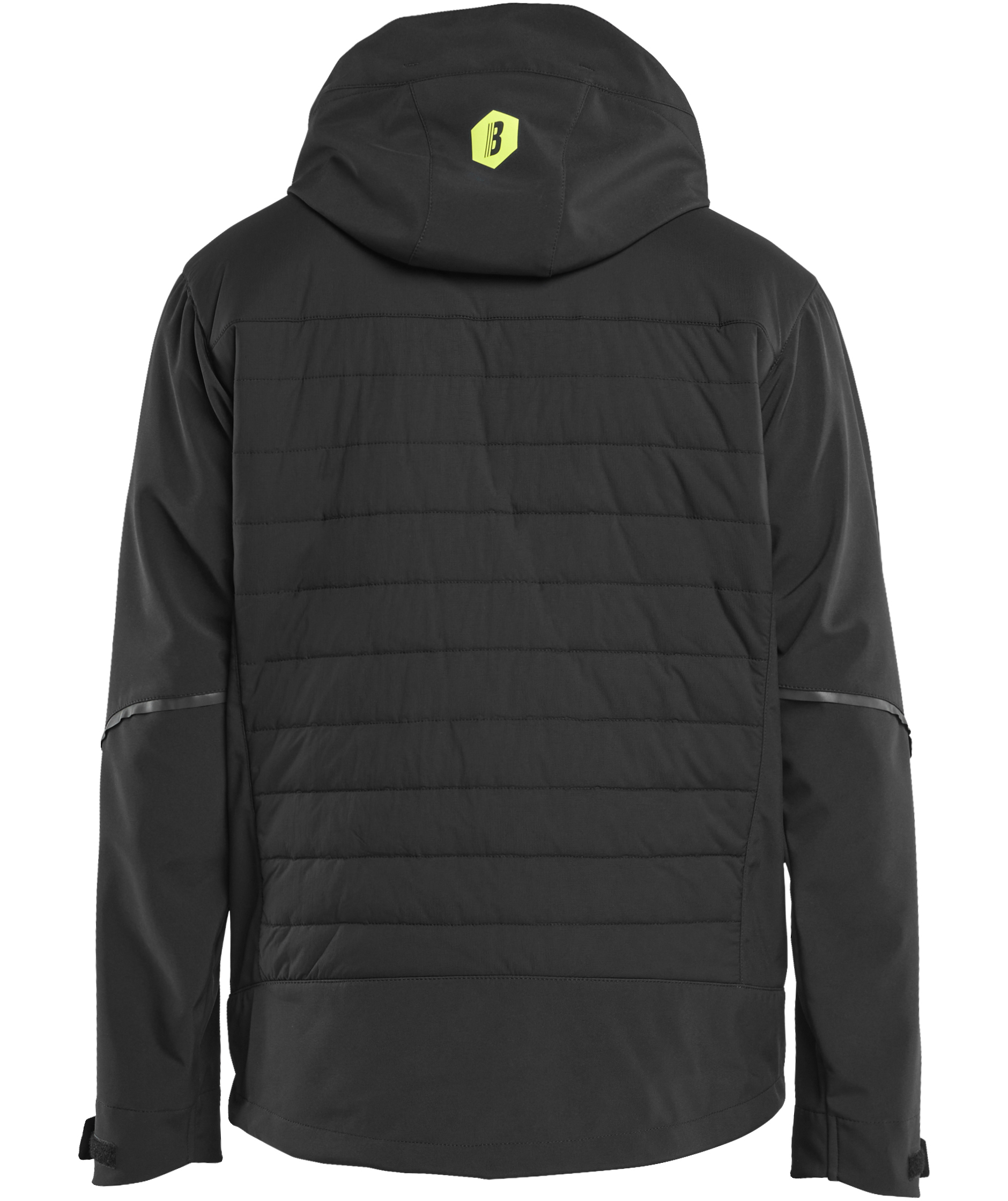 Bl&aring;kl&auml;der hybrid jacket, Black/Hi-Vis Yellow, large image number 1