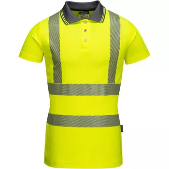 Portwest women's Pro polo shirt, Hi-Vis Yellow