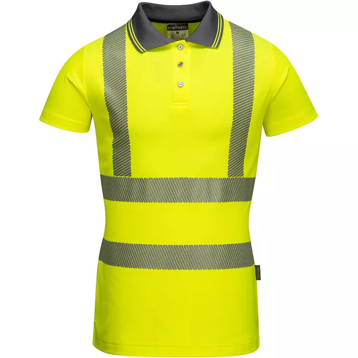 Portwest women's Pro polo shirt, Hi-Vis Yellow, large image number 0