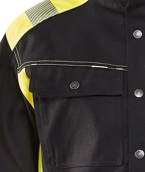 Bl&aring;kl&auml;der work jacket, Black/Hi-Vis Yellow, large image number 2